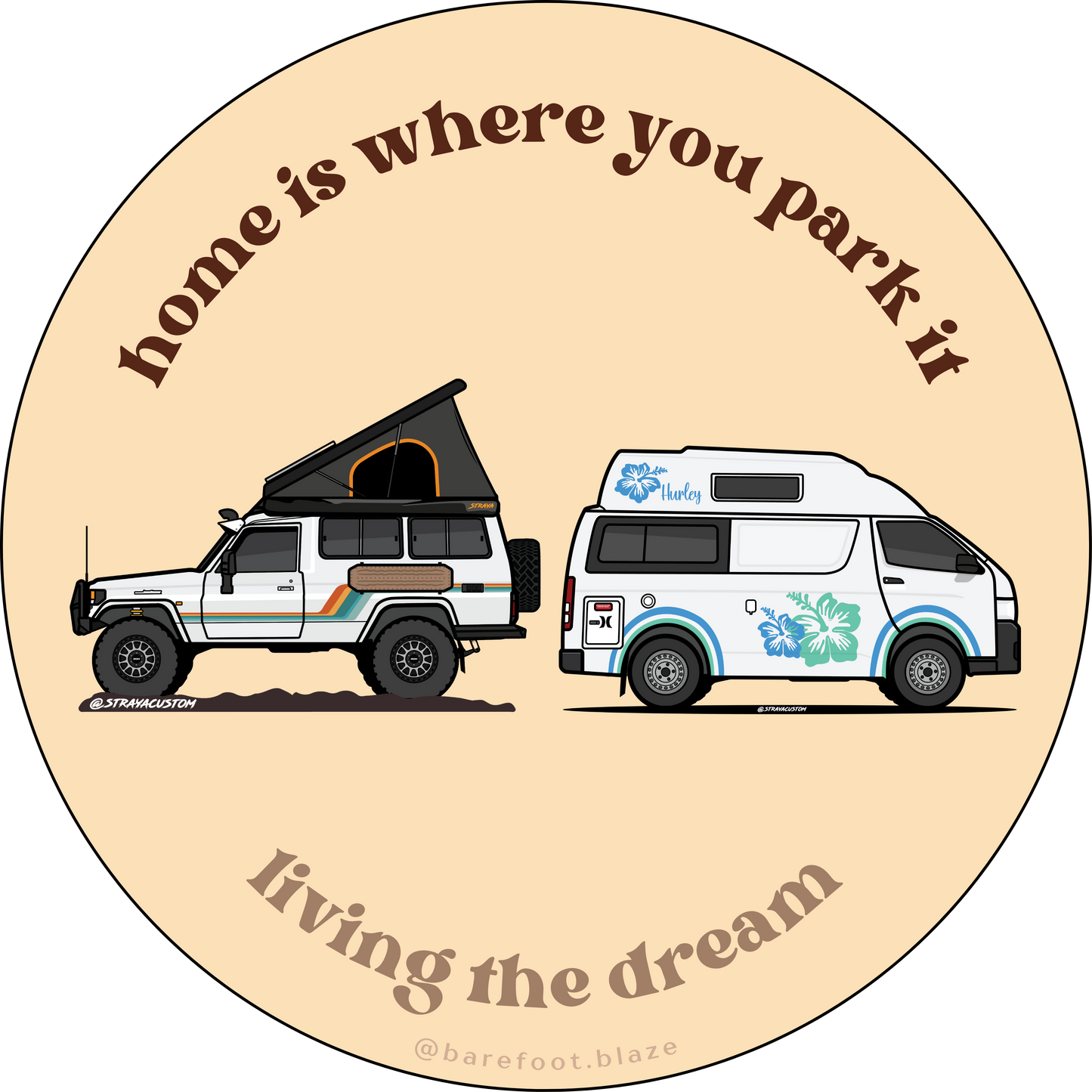 'Home Is Where You Park It' Sticker